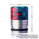 Authentic REEWAPE AS318S 810 Drip Tip for RDA / RTA / RDTA / Sub Ohm Tank Atomizer - Green, Resin & SS, 20mm