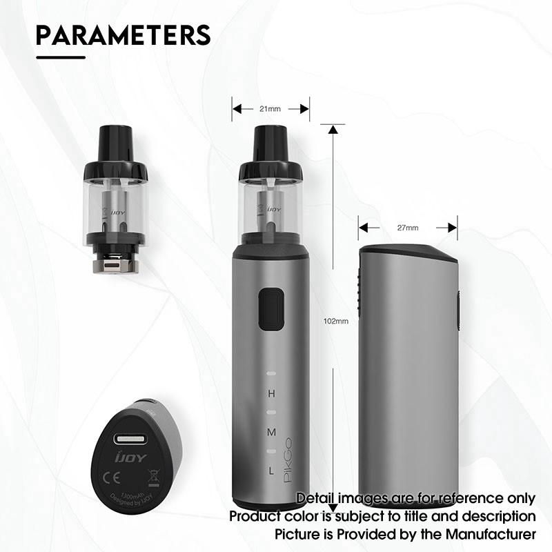 Buy Authentic IJOY PikGo Pod Mod Vape Starter Kit Silver  