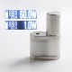 Stratum Balance Style 60W TC VW Vape Box Mod - White + Silver, POM + Stainless Steel, 1~60W, 1 x 18350 / 18650