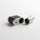 Stratum Balance Style 60W TC VW Vape Box Mod - Silver + Black, POM + Stainless Steel, 1~60W, 1 x 18350 / 18650