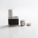 Stratum Balance Style 60W TC VW Vape Box Mod - Silver + Black, POM + Stainless Steel, 1~60W, 1 x 18350 / 18650