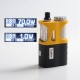 Authentic SXK Supbox 70W TC VW Vape Box Mod Kit - Black + Yellow, Variable Wattage 1~70W, 1 x 18650 / 18350, SEVO-70 Chipset