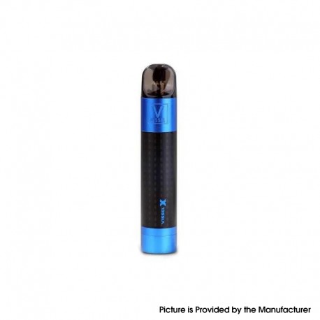 Authentic Vissel X Pod System Starter Kit - Blue, 1200mAh, 0.6ohm / 1.2ohm, 3.0ml, Draw-Activated