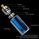 Authentic Eleaf iStick S80 80W Battery VW Box Mod + GZeno Tank Kit - Blue, 1800mAh, 1~80W, 3.0ml, 1.2ohm