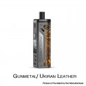 Authentic Lost Vape Thelema 80W Pod System VW Mod Kit - Gunmetal/Ukiran Leather, 3000mAh, 5~80W, 4.0ml, 0.2ohm / 0.3ohm