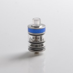 Authentic Auguse Khaos RDTA Rebuildable Dripping Tank Atomizer w/ BF Pin - Silver, SS + Glass / PC, 22mm, 2.0ml