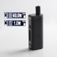 Authentic Hippovape B'Adapt 40W RBA VW Variable Wattage Pod System Vape Mod Kit - Black, 1~40W, 1 x 18350