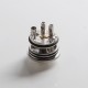 Authentic Auguse Khaos RDTA Rebuildable Dripping Tank Vape Atomizer w/ BF Pin - Silver, SS + Glass / PC, 22mm, 2.0ml