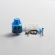 Authentic Oumier Wasp Nano S Dual-Coil RDA Rebuildable Dripping Vape Atomizer w/ BF Pin - Blue, 25mm Diameter