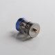 Authentic Auguse Khaos RDTA Rebuildable Dripping Tank Vape Atomizer w/ BF Pin - Silver, SS + Glass / PC, 22mm, 2.0ml