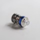 Authentic Auguse Khaos RDTA Rebuildable Dripping Tank Vape Atomizer w/ BF Pin - Silver, SS + Glass / PC, 22mm, 2.0ml