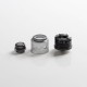 Authentic Oumier Wasp Nano S Dual-Coil RDA Rebuildable Dripping Vape Atomizer w/ BF Pin - Black, 25mm Diameter
