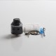 Authentic Oumier Wasp Nano S Dual-Coil RDA Rebuildable Dripping Vape Atomizer w/ BF Pin - Black, 25mm Diameter