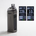 Authentic Rincoe Manto Max 228W Triple AIO TC VW Pod System Mod Kit - Tarnish, 1~228W, 8.0ml, 0.2 / 0.3ohm, 2 x 18650