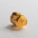 Authentic Oumier Wasp Nano S Dual-Coil RDA Rebuildable Dripping Vape Atomizer w/ BF Pin - Gold, 25mm Diameter