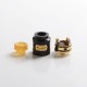 Authentic 5GVAPE Rage RDA Rebuildable Dripping Vape Atomizer w/ BF Pin - Black, 316 Stainless Steel, 24mm Diameter