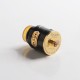 Authentic 5GVAPE Rage RDA Rebuildable Dripping Vape Atomizer w/ BF Pin - Black, 316 Stainless Steel, 24mm Diameter