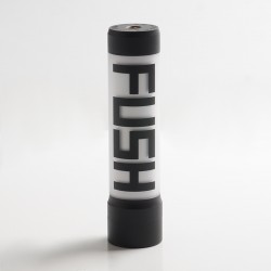 Authentic Acrohm Fush LED Semi-Mechanical Tube Mod - Black, 1 x 18650, 26mm Diameter