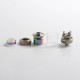 Authentic Dovpo x Vaping Bogan Blotto Mini RTA Rebuildable Tank Vape Atomizer - Rainbow, Glass + PCTG, 2ml /4ml, 23.4mm Diameter