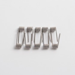 [Ships from Bonded Warehouse] Authentic Wotofo Pre-built Dual Core Fused Clapton Coil - Ni80, 0.9ohm, 2 x 30GA + 38GA (10 PCS)