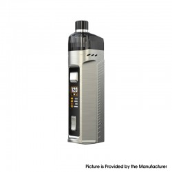 Authentic Artery Cold Steel AIO 120W Pod System Mod Kit RBA Version - SS, 1 x 18650 / 20700 / 21700, 2.0ml