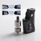 Authentic Kizoku Techmod 80W TC VV VW Box Mod Vape Starter Kit + Limit MTL / DTL RTA Tank - Black + Gun Metal, 3.0ml, 1 x 18650