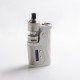 Authentic Kizoku Techmod 80W TC VV VW Box Mod Vape Starter Kit + Limit MTL / DTL RTA Tank - Silver + White, 3.0ml, 1 x 18650