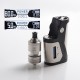 Authentic Kizoku Techmod 80W TC VV VW Box Mod Vape Starter Kit + Limit MTL / DTL RTA Tank - Black + Silver, 3.0ml, 1 x 18650