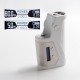 Authentic Kizoku Techmod 80W TC VV VW Variable Wattage Vape Box Mod - Silver + White, 1 x 18650