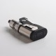 Authentic Kizoku Techmod 80W TC VV VW Box Mod Vape Starter Kit + Limit MTL / DTL RTA Tank - Black + Silver, 3.0ml, 1 x 18650