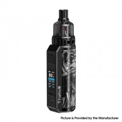 Authentic SMOK Thallo S Pod Mod Kit - Fluid Black Grey, 5~100W, 1 x 18650 / 21700, IQ-XS Chipset, RPM 2 Pod 5ml, 0.16/0.6ohm