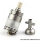 Authentic BP Mods Pioneer MTL / DL RTA Rebuildable Tank Atomizer - Silver, Titanium Alloy + PC, 3.7ml, 22mm Diameter