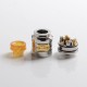 Authentic 5GVAPE Rage RDA Rebuildable Dripping Vape Atomizer w/ BF Pin - Silver, 316 Stainless Steel, 24mm Diameter