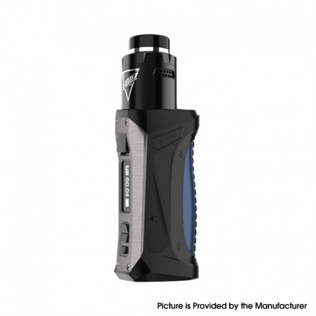 Authentic Vaporesso FORZ TX80 Kit 80W VW Box Mod with FORZ RDA Atomizer - Steel Blue, 5~80W, 1 x 18650, 27mm Diameter