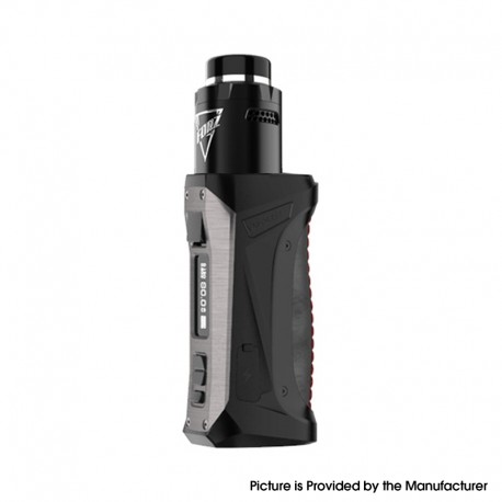 Authentic Vaporesso FORZ TX80 Kit 80W VW Box Mod with FORZ RDA Atomizer - Gunmetal Grey, 5~80W, 1 x 18650, 27mm Diameter