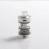 Authentic Auguse Khaos RDTA Rebuildable Dripping Tank Vape Atomizer w/ BF Pin - Full Silver, SS + Glass / PC, 22mm, 2.0ml