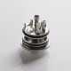 Authentic Auguse Khaos RDTA Rebuildable Dripping Tank Vape Atomizer w/ BF Pin - Full Silver, SS + Glass / PC, 22mm, 2.0ml