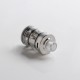 Authentic Auguse Khaos RDTA Rebuildable Dripping Tank Vape Atomizer w/ BF Pin - Full Silver, SS + Glass / PC, 22mm, 2.0ml