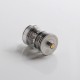 Authentic Auguse Khaos RDTA Rebuildable Dripping Tank Vape Atomizer w/ BF Pin - Full Silver, SS + Glass / PC, 22mm, 2.0ml