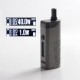 Authentic Hippovape B'Adapt 40W RBA VW Variable Wattage Pod System Vape Mod Kit - Gun Metal, 1~40W, 1 x 18350