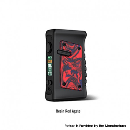 Authentic VandyVape Jackaroo Dual 188W TC VW Box Mod - Resin Red Agate, 5~188W, 2 x 18650, IP67 Waterproof