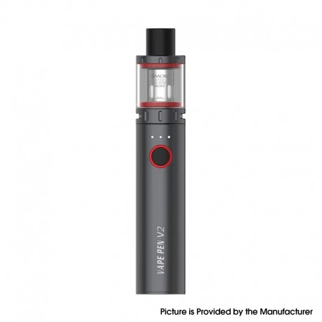 [Ships from Bonded Warehouse] Authentic SMOK Pen V2 Kit 1600mAh Battery Mod + Sub Ohm Tank - Gun Metal, 3.0ml, 0.15ohm