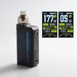 Authentic Voopoo Drag Max 177W VW Pod System Box Mod Kit - Galaxy Blue, 5~177W, 2 x 18650, 4.5ml, 0.15 / 0.2ohm