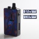 Authentic Mechlyfe Ratel XS 80W TC VW DL / MTL Rebuildable AIO Pod System Vape Kit - Black & Resin Blue, 5.5ml, 5~80W, 1 x 18650