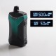 Authentic Vaporesso XIRON 50W 1500mAh VW Variable Wattage Pod System Vape Mod Kit - Green, 5~50W, 5.5ml, 0.3 / 0.8ohm