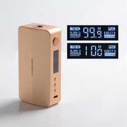 [Ships from Bonded Warehouse] Authentic Vaporesso GEN X 220W TC VW Variable Wattage Box Mod - Matte Gold, 5~220W, 2 x 18650