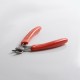 Authentic Coil Master Wire Cutters - Red, Chrome-Vanadium Steel, Flush Cut, Angled Precision