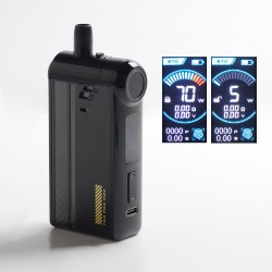 Authentic Vapefly TGO 70W 2300mAh VW Variable Wattage Pod System Mod Kit - Black, Fingerprint, 5~70W, 4.5ml, 0.3 / 0.6ohm