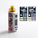 Authentic Asvape Hita Ink 40W Pod System Mod Kit - Silver + Hun Dun, 1500mAh, 5~40W, 3.0ml