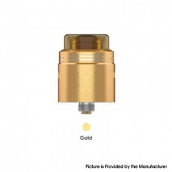 Authentic GeekVape TALO X RDA Rebuildable Dripping Atomizer w/ BF Pin - Gold, Stainless Steel, 24mm Diameter